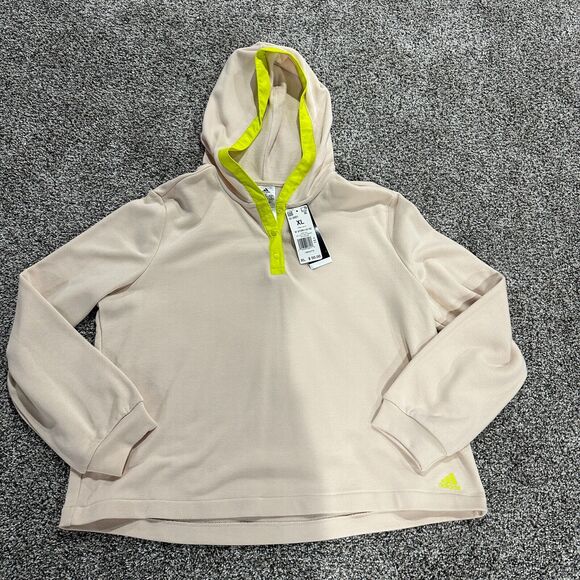 NEW WITH TAGS! Women’s ADIDAS Fleece Pullover Hoodie GL3901 - Size XL NWT - Picture 2 of 8